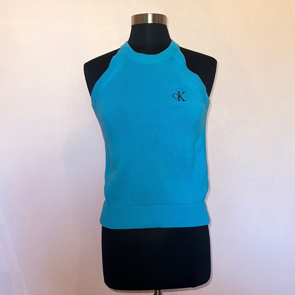 Calvin Klein Jeans Blue Crewneck Top